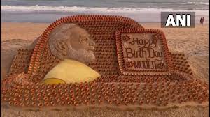 PM नरेंद्र मोदी के 75वें जन्मदिन पर बधाई, सुदर्शन पटनायक का वीडियो देखिए